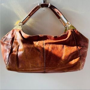 Free People rose bowl virtual flea vintage leather handbag